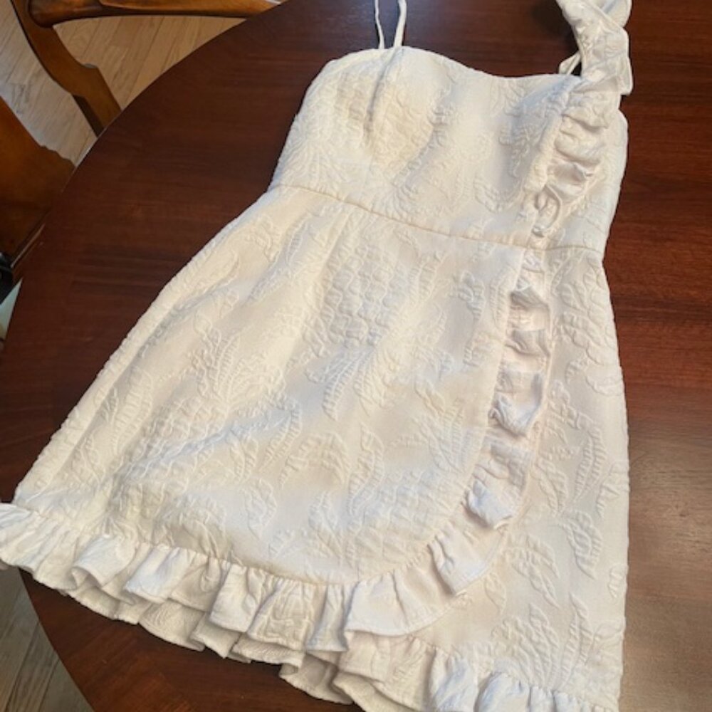 Lily Pulitzer Maetha Romper in White Pineapple Pucker Jacquard